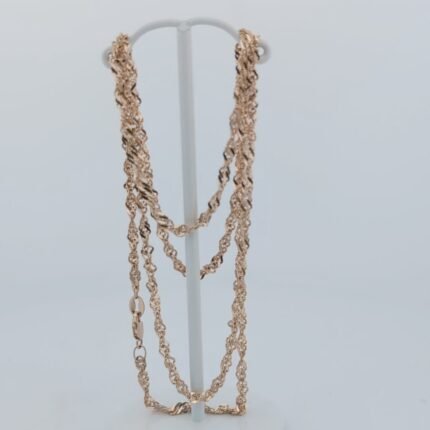 Gold Fancy Chain-J025 Yellow 24inch/60cm