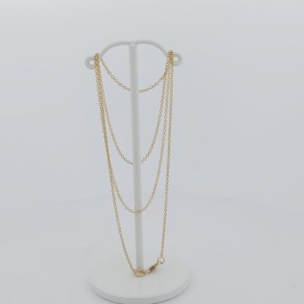 14ct Gold Cable Chain-J026- Yellow 18inch/45cm
