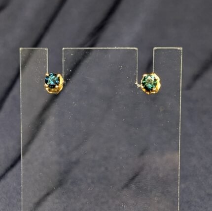 Earings studs -J035- Teal