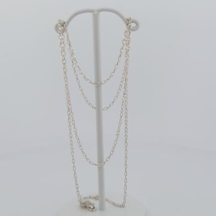 Cable Chain-JS61- Sterling Silver 925-20inch/50cm