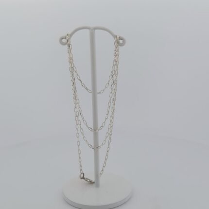 Long Cable Chain-JS63- Sterling Silver 925-20inch/50cm