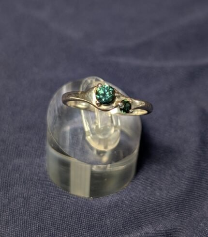 Twin Souls Loop Ring -JS65-Sterling Silver 925